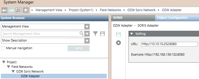OZW Adapter Configuration